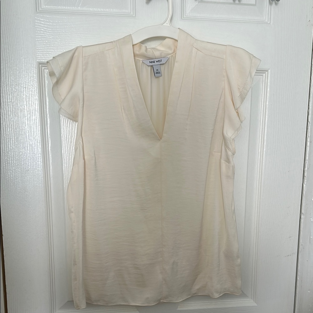 Elegant Cream Women's Top